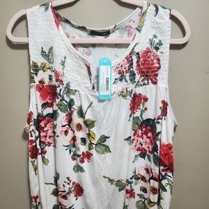 Paperwork Suchi Smocked Yoke Knit Top